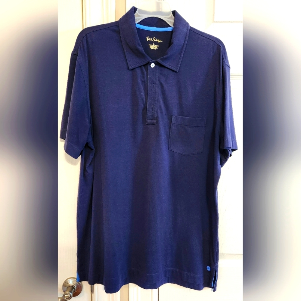 Lilly Pulitzer Men's Polo Navy